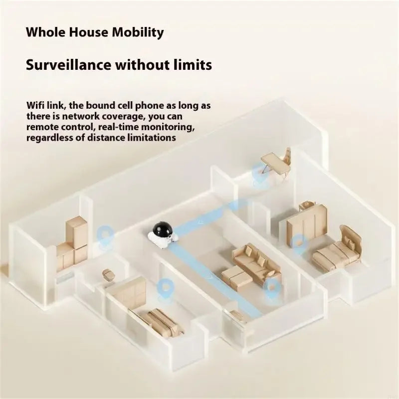 360 Degree Rotating Pet Camera with Two Way Talk Function