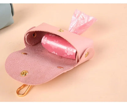 Portable pet poop bag dispenser