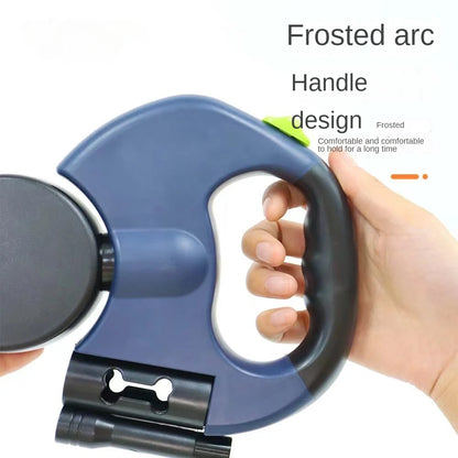 Double dog Retractable Leash Light