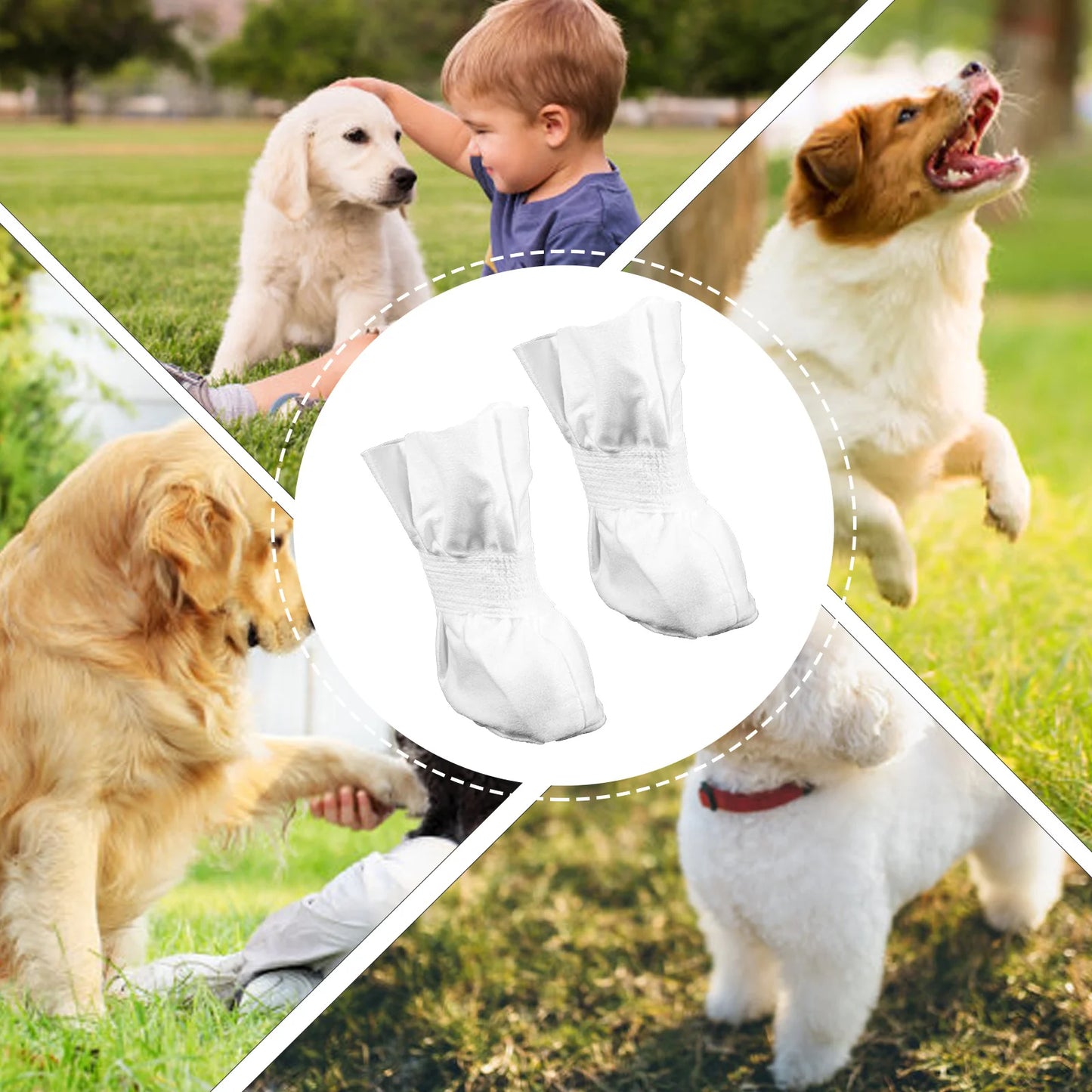 4Pc Disposable Dog Boots