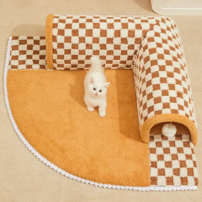 2 in 1 Cat Tunnel Bed