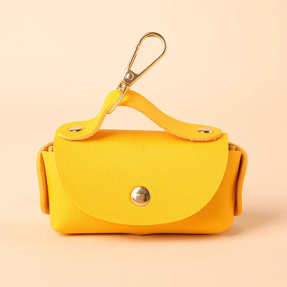 Portable pet poop bag dispenser